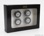 Sada príslušenstva 4x disky kolies a ráfiky pre Esprit Turbo 1981 1:18 Black Silver