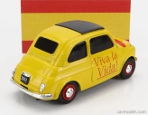 Brumm Fiat 500 Hasta La Vista - Viva La Vida 1:43 Žlutá Červená