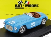 Art-model Ferrari 166mm Barchetta Spider N 22 Montecarlo 1952 L.ferraud 1:43 Light Blue