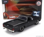 Jada Chevrolet El Camino Pick-up (ff10) Custom 1967 - Fast & Furious 1:32 Matt Black
