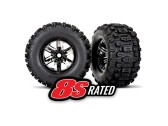 Kolesá Traxxas 4,3/5,7", čierny chrómový disk, pneumatiky Sledgehammer (pár)