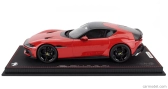 Bbr-models Ferrari 12cilindri Coupe V12 830cv 2024 - Con Vetrina - With Showcase 1:18 Rosso Corsa - Červená