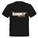 KONECT tričko čierne - veľkosť "XXL"