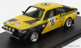 Trofeu Opel Kadett C Gt/e (nočná verzia) N 16 4th Rally Montecarlo 1976 Walter Rohrl - Jochen Berger 1:43 Žltá čierna