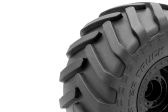 ROZBALENÉ – MONSTER TRUCK 141/75 mm s nalepenými pneumatikami, čierne ráfiky s 12 mm šesťhranom, 2 ks.