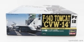 Hasegawa Grumman F-14d Tomcat Cvw-14 Military Airplane 1974 1:48 /