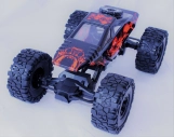 RC auto Crawler 4WD RTR, červenočerná + náhradní baterie