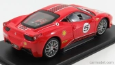 Edicola Ferrari 458 Challenge N 5 2010 - Con Vetrina - With Showcase 1:24 Red