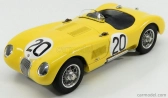 Cmc Jaguar C-type Spider 3.4l Team Ecurie Francorchamps N 20 9. ročník 24h Le Mans 1953 Roger Laurent - Charles De Tornaco 1:18 žltá