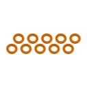 3x6x0,5mm alu podložky oranžové (10 ks.)