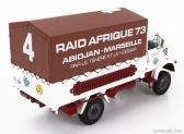 Edicola Berliet L64 Truck Telonato N 4 Rally Raid Afrique Abidjan - Marseille 2-assi 1963 1:43 Biela hnedá