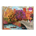 Galison Puzzle Podzim na mostě Bow Bridge Joy Laforme 1000 dílků