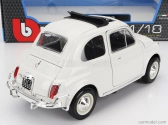 Bburago Fiat 500l Open Roof 1968 1:16 biela