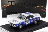 Trofeu Ford england Escort Mki Rs 1600 (night Version) N 20 Rac Rally 1973 Andrew Cowan - Johnstone Syer 1:43 Bílá Modrá