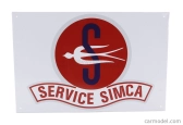 Edicola Accessories Metal Plate - Service Simca 1:1 Různé