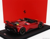 Bbr-models Ferrari Sf90 Xx Stradale Spider 2024 - Con Vetrina - With Showcase 1:18 Rosso Portofino - Červená Se Žlutou