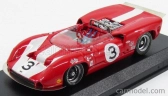 Najlepší model Lola T70 Mk2 Spider N 3 Víťaz Can-am St Jovite 1966 J.surtees 1:43 Červená