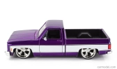 Jada Chevrolet C-10 Pick-up Custom 1985 1:24 Purple White