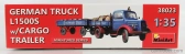 Miniart Mercedes Benz L1500 Nemecký nákladný automobil s prívesom 1941 1:35 /