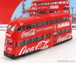 Corgi Blackpool Decker Double Tram Bus Coca-cola Open Happiness 1934 1:76 červená biela