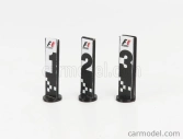 Cartrix Accessories F1 World Champion Plate Pit Board - 1. - 2. - 3. miesto 1:43 sivá čierna žltá