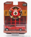 Greenlight Dodge Ram 3500 Pick-up Double Cabine Los Angeles Fire Engine Department 2017 1:64 Red