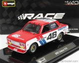 Bburago Datsun 510 Bre N 46 Racing 1972 1:43 Bílá Modrá Červená