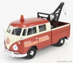 Motor-max Volkswagen T1 Type 2 Double Cabine Pick-up 1961 - Carro Attrezzi - Wrecker Road Service 1:24 Hnědá Béžová