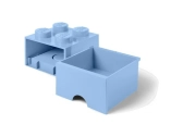 LEGO úložný box s šuplíkem 250x250x180mm - světle modrý