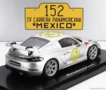 Spark-model Porsche 718 (982) Cayman Gt4 Rs N 152 Tribute Rally Panamericana Livery 2024 - Con Vetrina - S vitrínou 1:18 Silver
