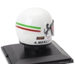 Edicola Helma F1 Casco Helma Arturo Merzario 312 B3 Team Ferrari Sezóna 1973 1:5 Biela