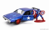 Jada Plymouth Gtx s postavičkou Kapitána Ameriky 1972 1:32 Modrá červená biela