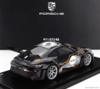 Spark-model Porsche 911 992 Gt3 Rs N 992 Coupe Weissach Test Track 2023 - Con Vetrina - S vitrínou 1:18 čierna sivá žltá