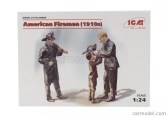 Icm-model Figures American Fireman - Vigili Del Fuoco 1:24 /