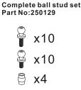 HBP250129 - Complete Ball Stud Set