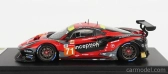 Looksmart Ferrari 488 Gte Evo 3.9l Turbo V8 Team Inception Racing N 71 1:43, červená