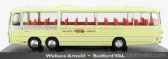 Edicola Bedford Val Plaxton Autobus 3-assi Panorama Coach Wallace Arnold 1967 1:72 Cream