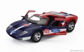 Motor-max Ford usa Gt N 58 Racing 2004 1:24 Modrá Bílá Červená