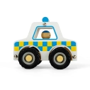 Bigjigs Toys Dřevěné mini policejní auto