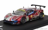 Edicola Ferrari 488 Gte Evo 3.9l Turbo V8 Team Af Corse N 51 Winner Class Lmgte Pro 24h Le Mans 2019 J.calado - A.pier Guidi - D.serra - Con Vetrina - With Showcase 1:64 Červená S Bílou Modrou