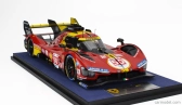 Looksmart Ferrari 499p 3.0l Turbo V6 Team Ferrari Af Corse N 50 Winner 24h Le Mans 2024 Antonio Fuoco - Miguel Molina - Nicklas Nielsen 1:18 Červená Žltá Čierna