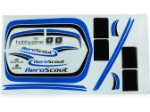 Nálepky Hobbyzone – modré: Aeroscout 1,1 m