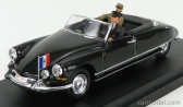 Rio-models Citroen Ds Cabriolet With Figure General De Gaulle 1959 1:43 Black