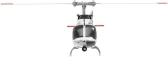 RC vrtulník Jet Ranger C138, červená