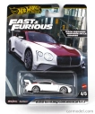 Mattel hot wheels Bentley Continental Gt3 2018 - Fast & Furious 1:64 Biela
