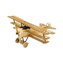 3D puzzle Fokker DR1 1:18 laser cut stavebnica 400 mm
