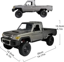 ROZBALENÉ – RC auto Toyota Land Cruiser PRO, strieborné