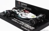 Minichamps Mercedes gp F1 W13e Team Mercedes-amg Petronas F1 N 44 (300th F1 Grand Prix) 2nd France Gp 2022 Lewis Hamilton 1:43 Stříbrná Zelená