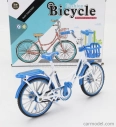 Golden wheel models Bicicletta Lady Classic Bicycle 1:10 Modrá Bílá