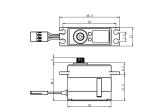 Digitálne servo SV-1260MG HiVolt (12 kg-0,055s/60°)